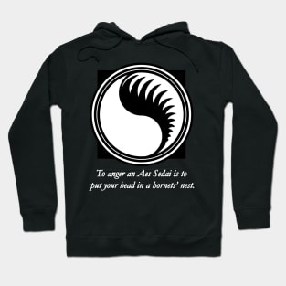 WOT Aes Sedai Chapter Icon With Quote Hoodie